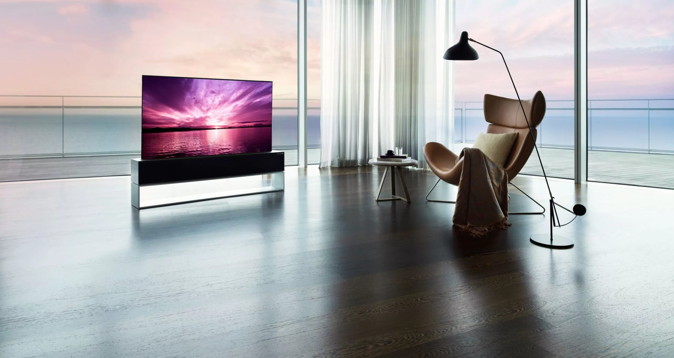LG is finally launching its rollable TV, the LG Signature OLED R