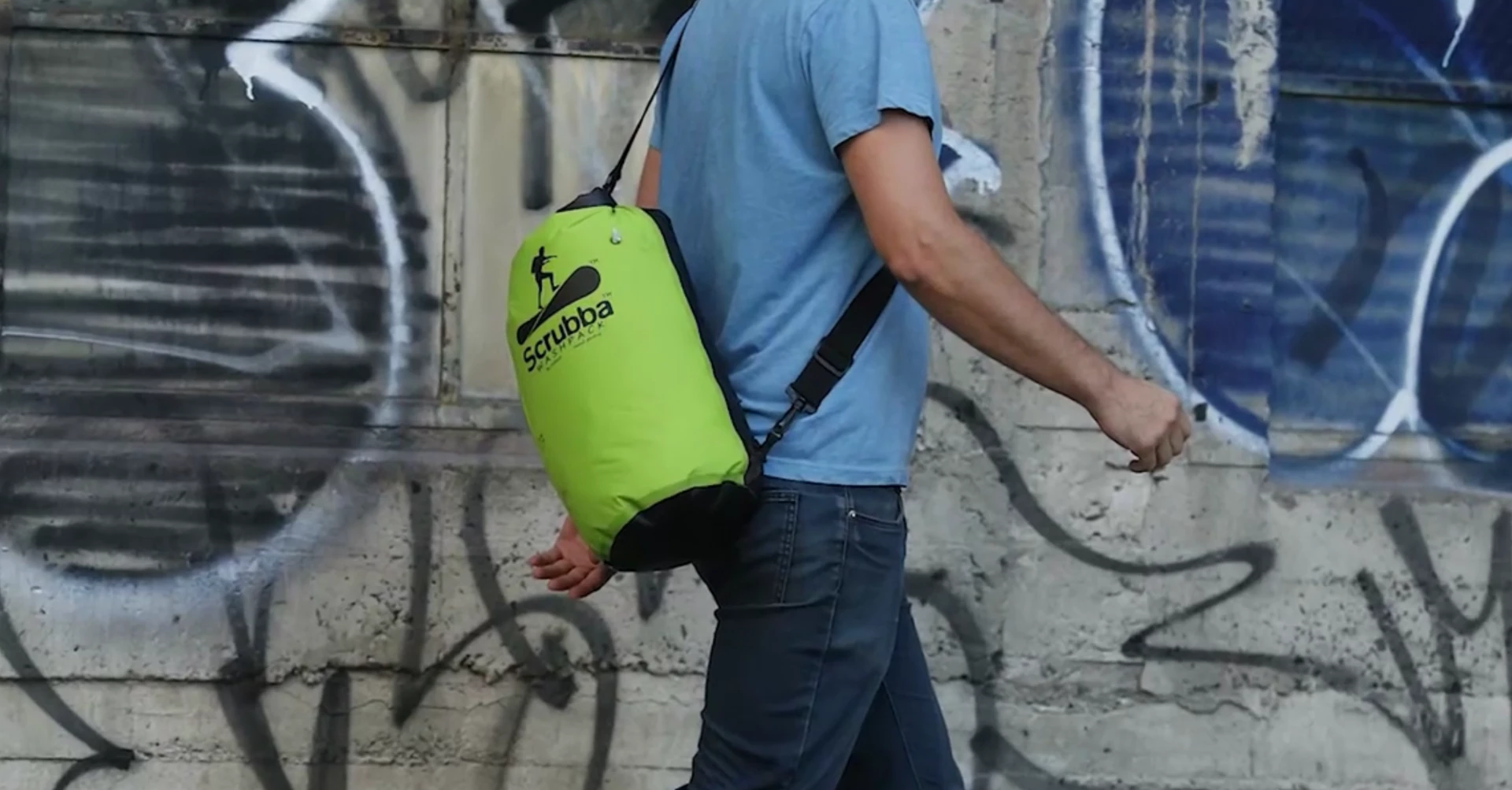 The Scrubba Wash Pack combines a backpack and washing machine in one device