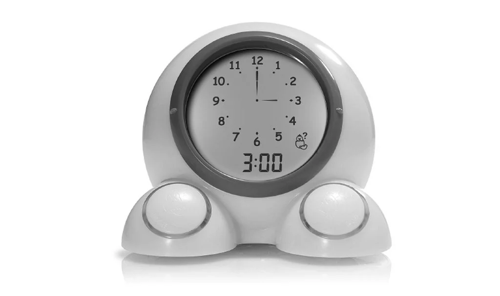 Talking alarm clock shows kids when it's OK to get out of bed