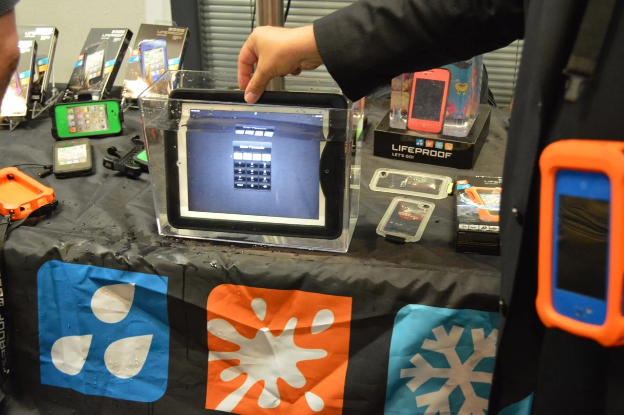 The Lifeproof nüüd takes a dunking at IFA 2012