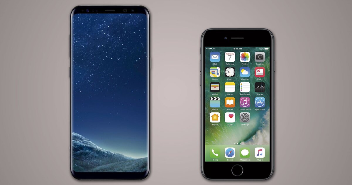samsung galaxy s8 vs iphone 7