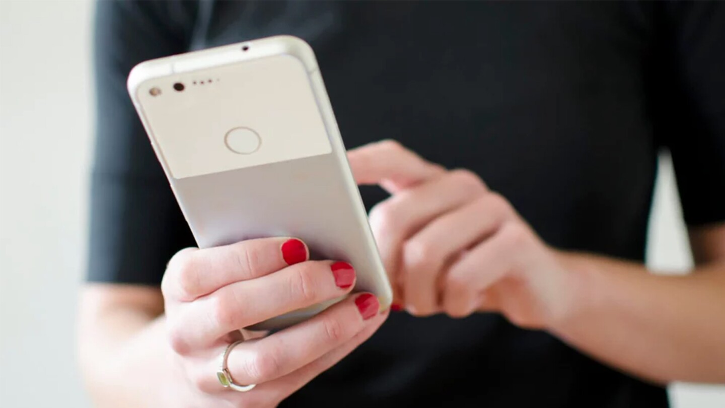 Absorbed in a Google Pixel