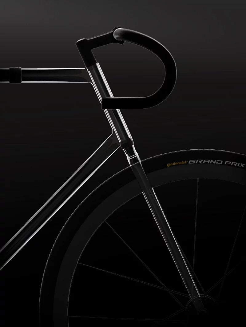 The front of Clarity Bike