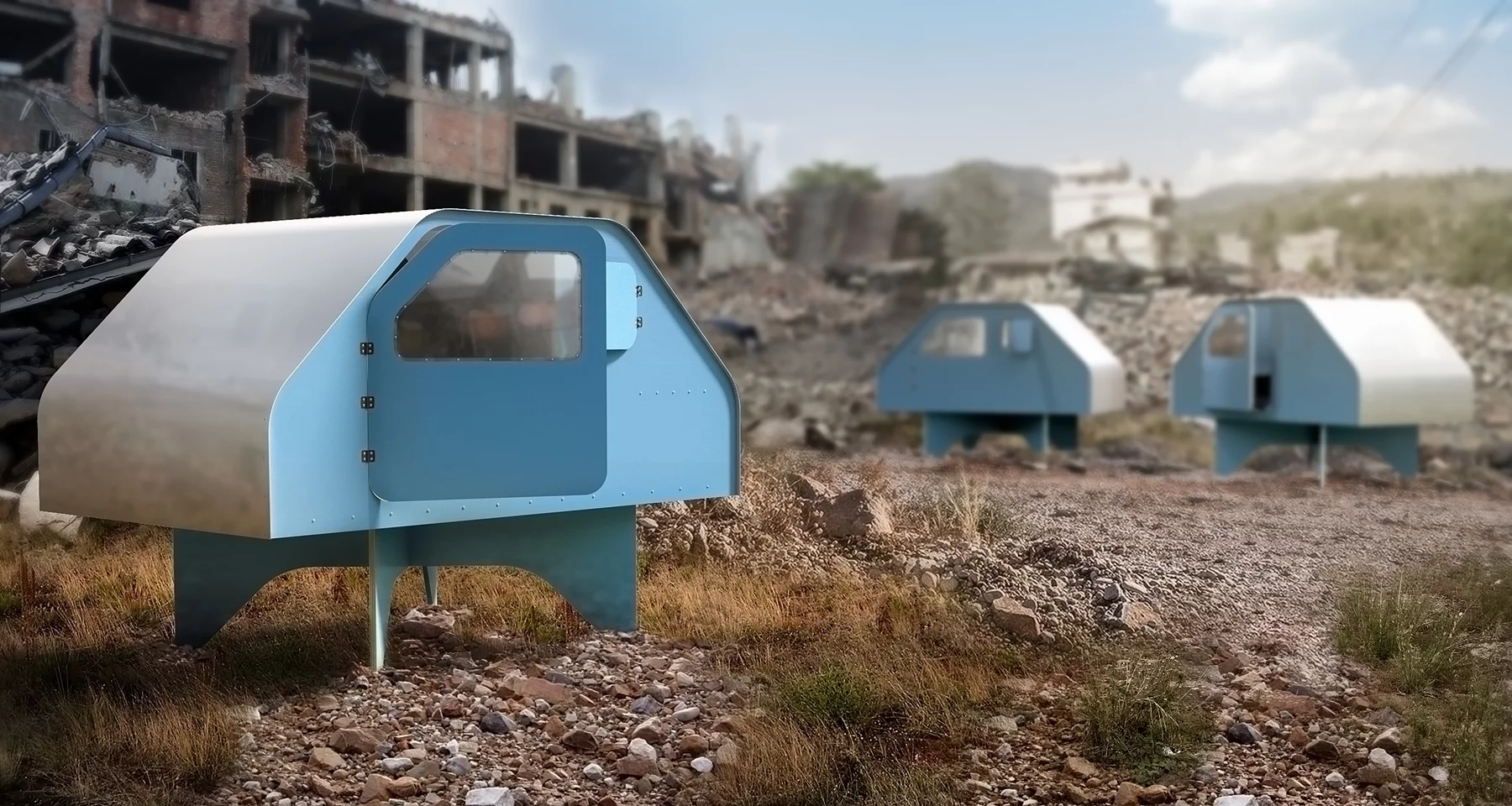 The Duffy Shelter can be assembled using only a screwdriver