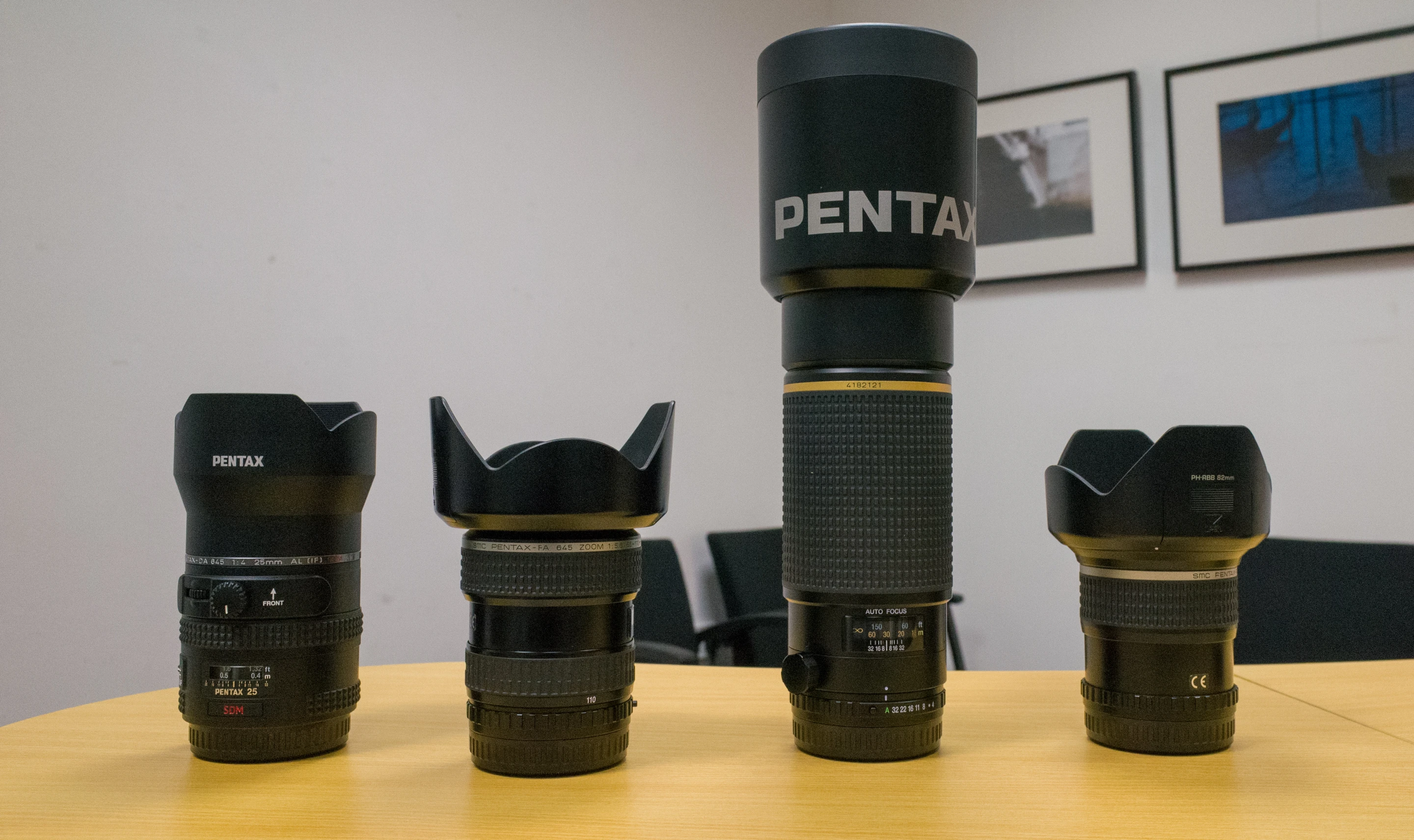 There are 16 lenses available for the Pentax 645Z