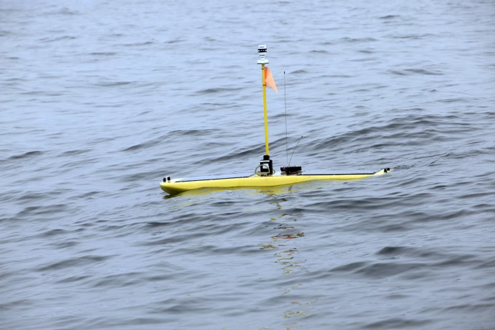 Wave Glider robots are being deployed as part of an extensive marine life tracking network (Photo: Stanford University, Kip Evans)