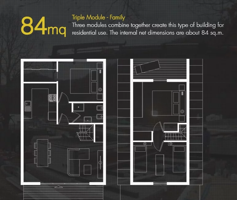 M.A.Di triple house floor plan