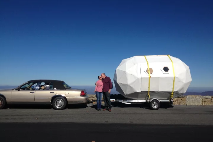 Once the initial Life Pod prototype was built, Weekes hit the road for four months