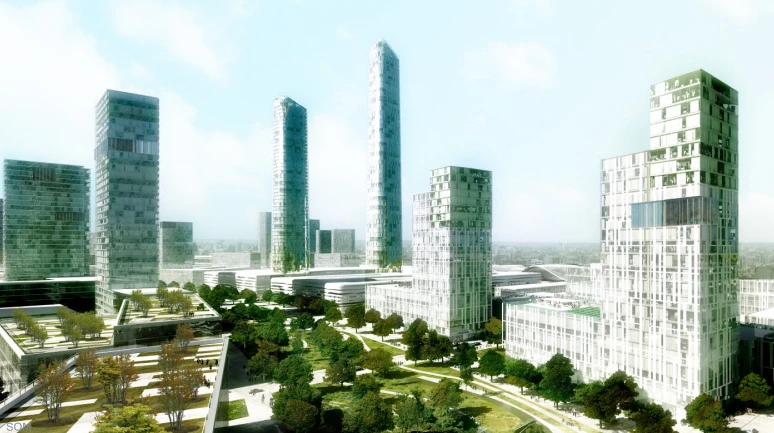 Half of the allocated site will be green in the literal sense - devoted to natural and other open areas
