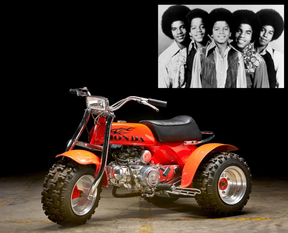 A 1973 Honda trike that was given to the Jackson 5 when they were at the height of their popularity