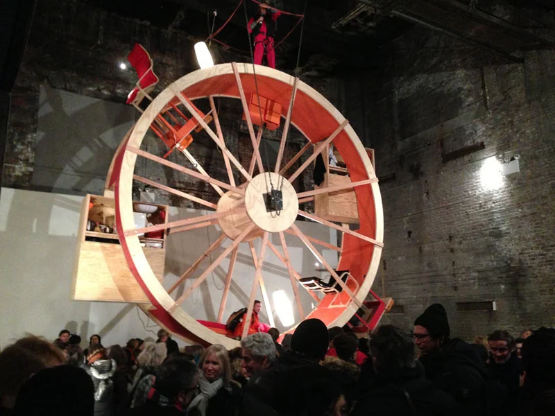 The exhibit is the work of architectural artists Ward Shelley and Alex Schweder (Photo: Pierogi Gallery)