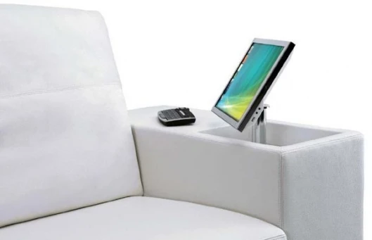 Access to technology is just an armrest away when you have the Athena sofa