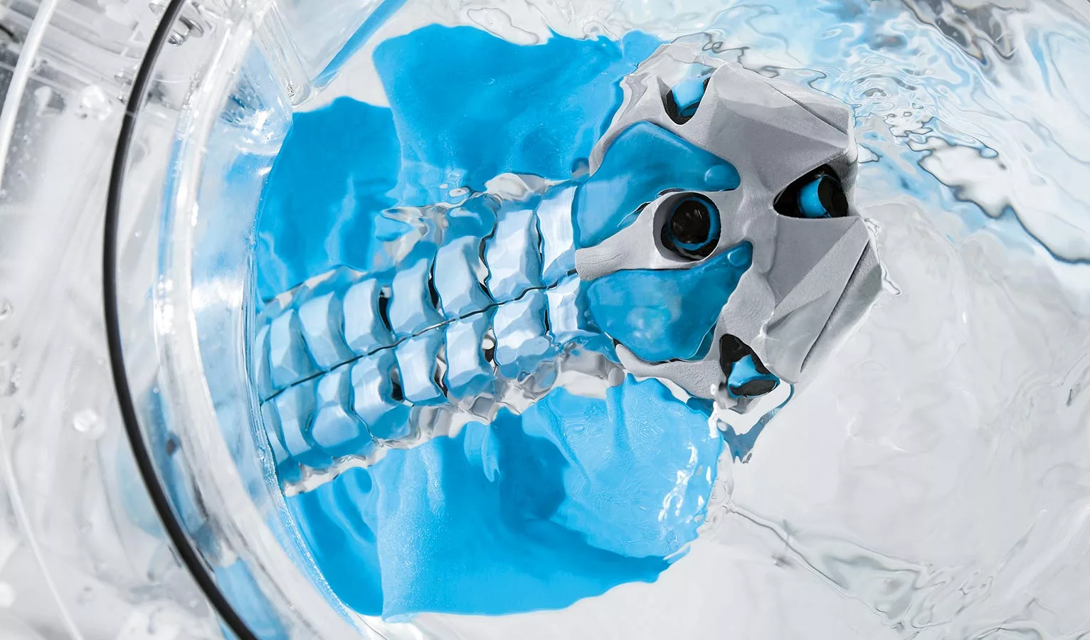 BionicFinWave moves up and down via a motor that it uses to bend its articulated body accordingly