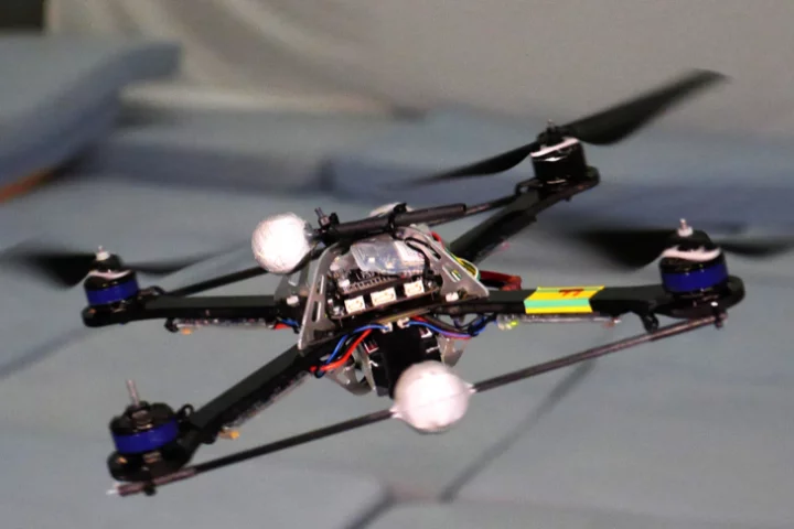 A quadcopter running the algorithm is able to remain in control, even after losing one propeller