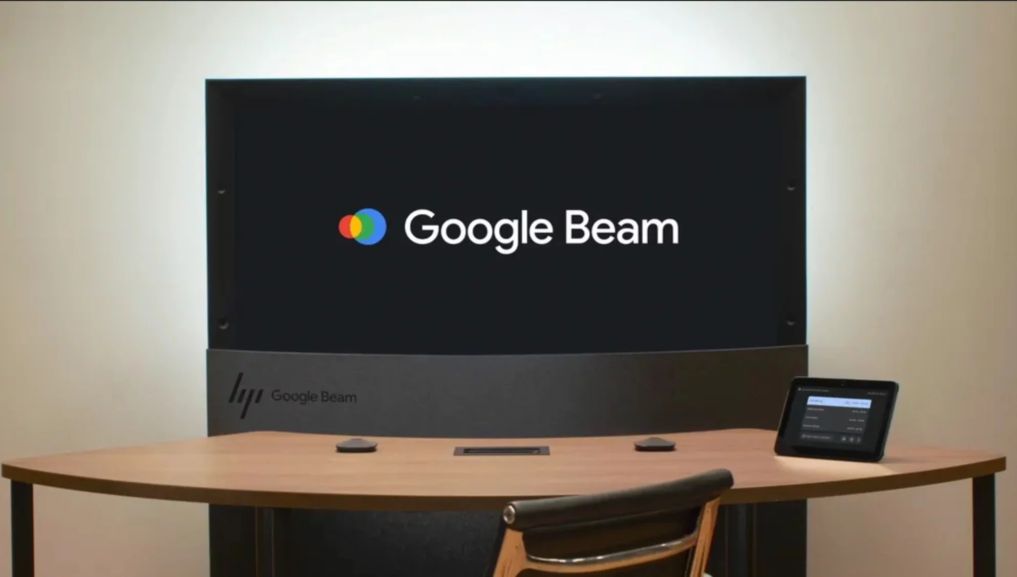 The slick render of the Google Beam system shows the six cameras integrated into the