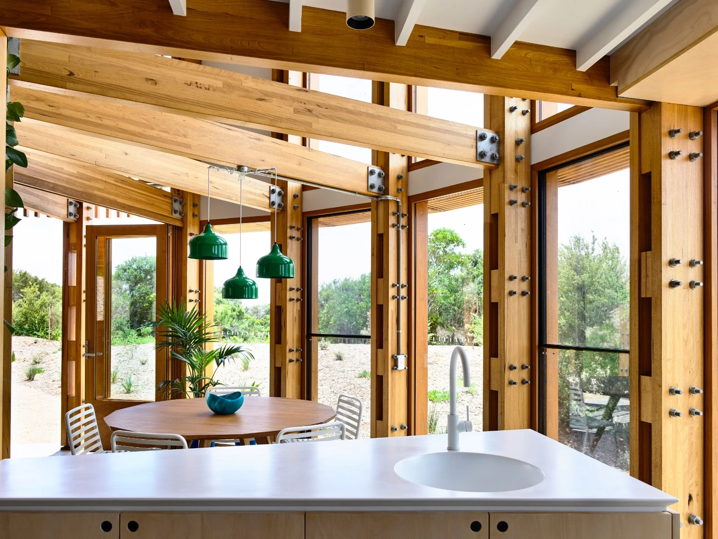 St Andrews Beach House's interior looks very light-filled and open