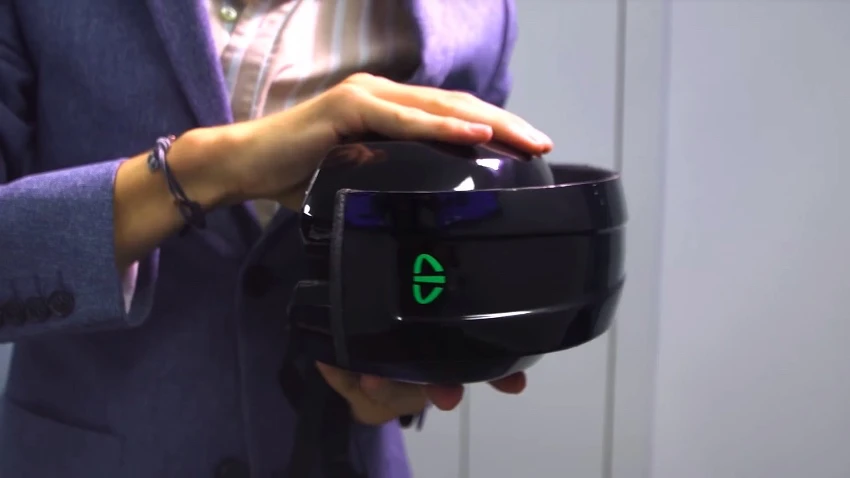 The LID helmet is currently crowdfunding on Indiegogo