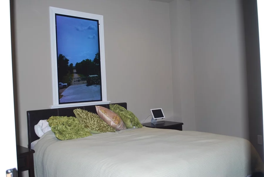 The shelter condos have "simulated view" windows to give the sense of above-ground normality