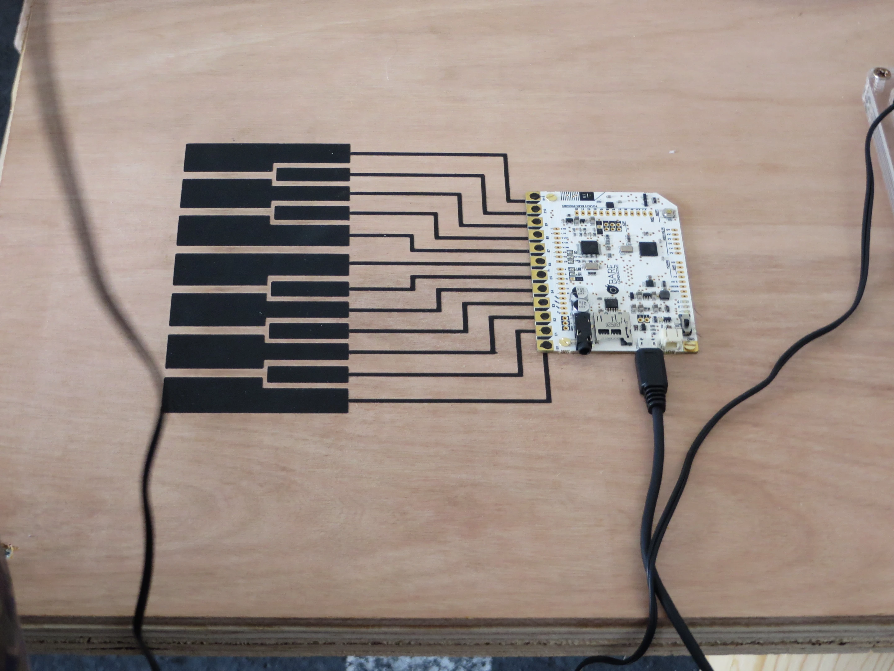 A Touch Board in action at Maker Faire