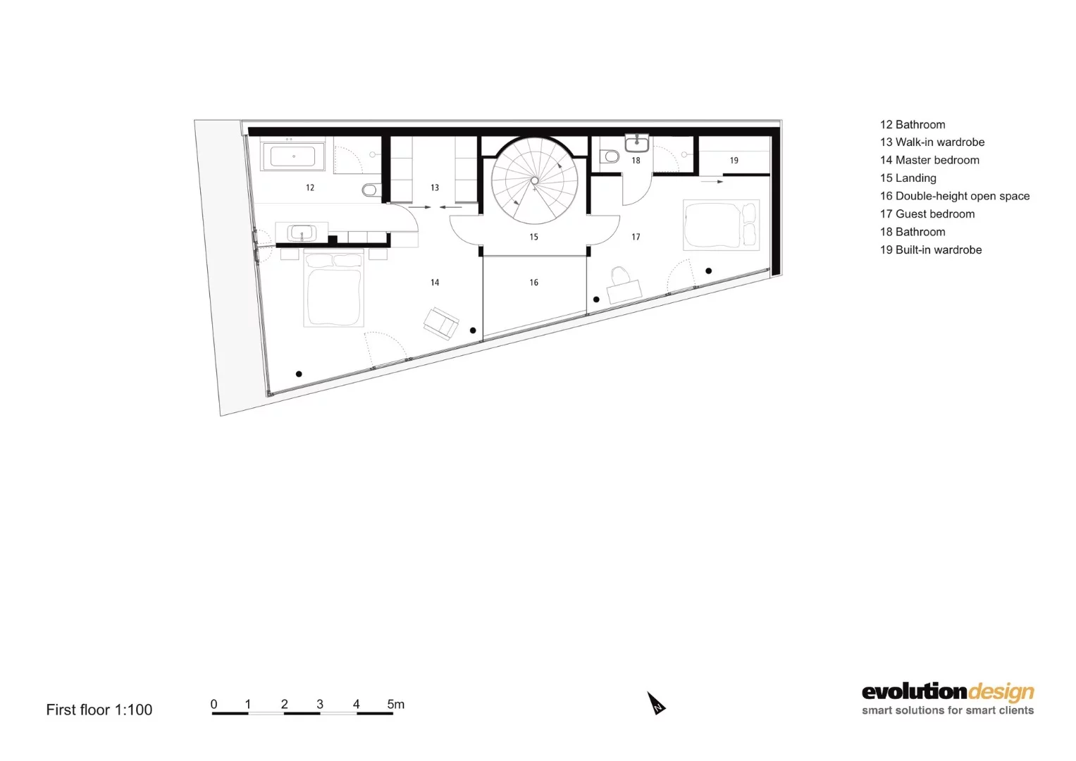 Architectural drawing of Flexhouse