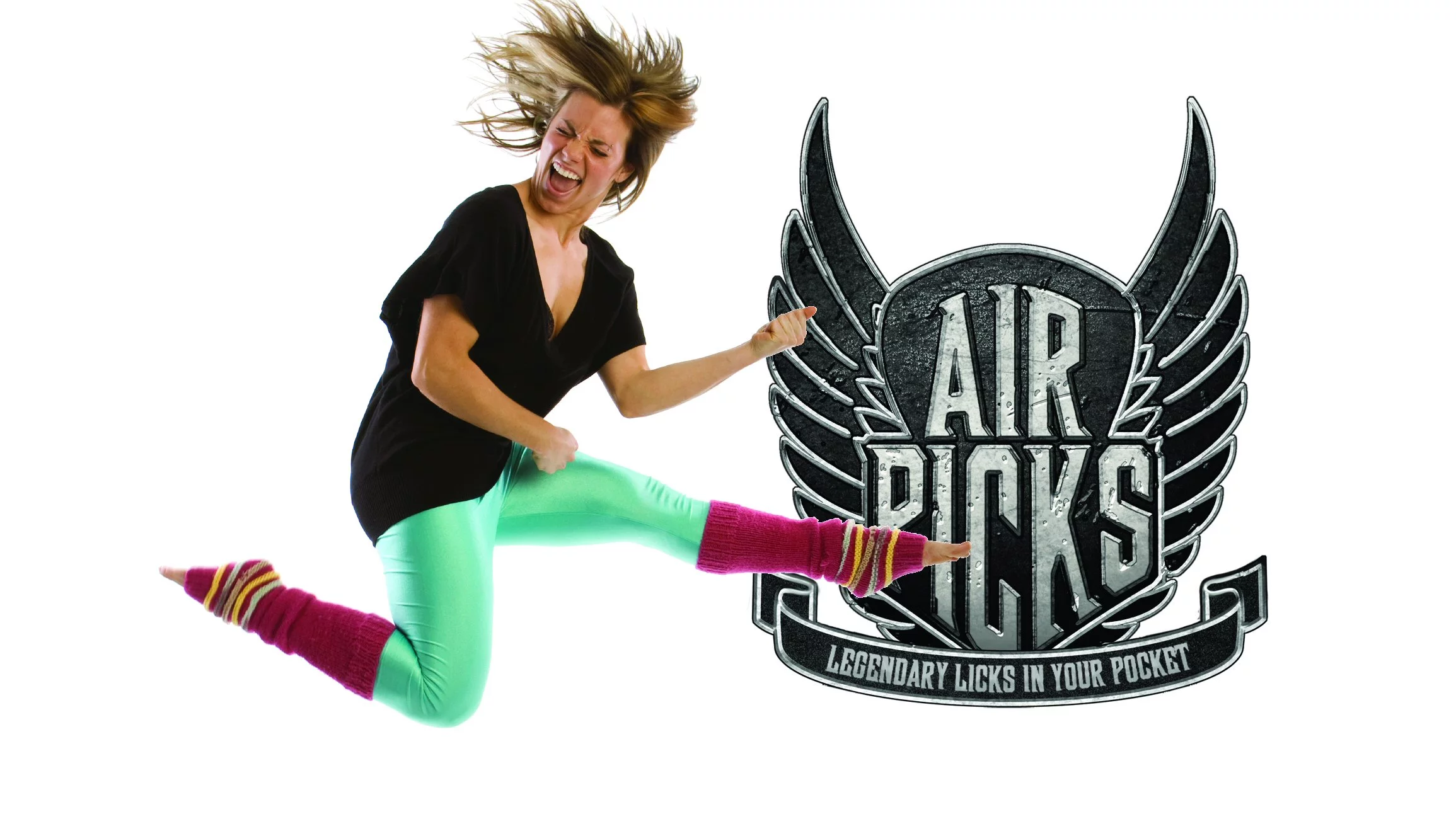 Air Picks are small pick-shaped devices that play classic guitar riffs with a rhythmic flick of the wrist
