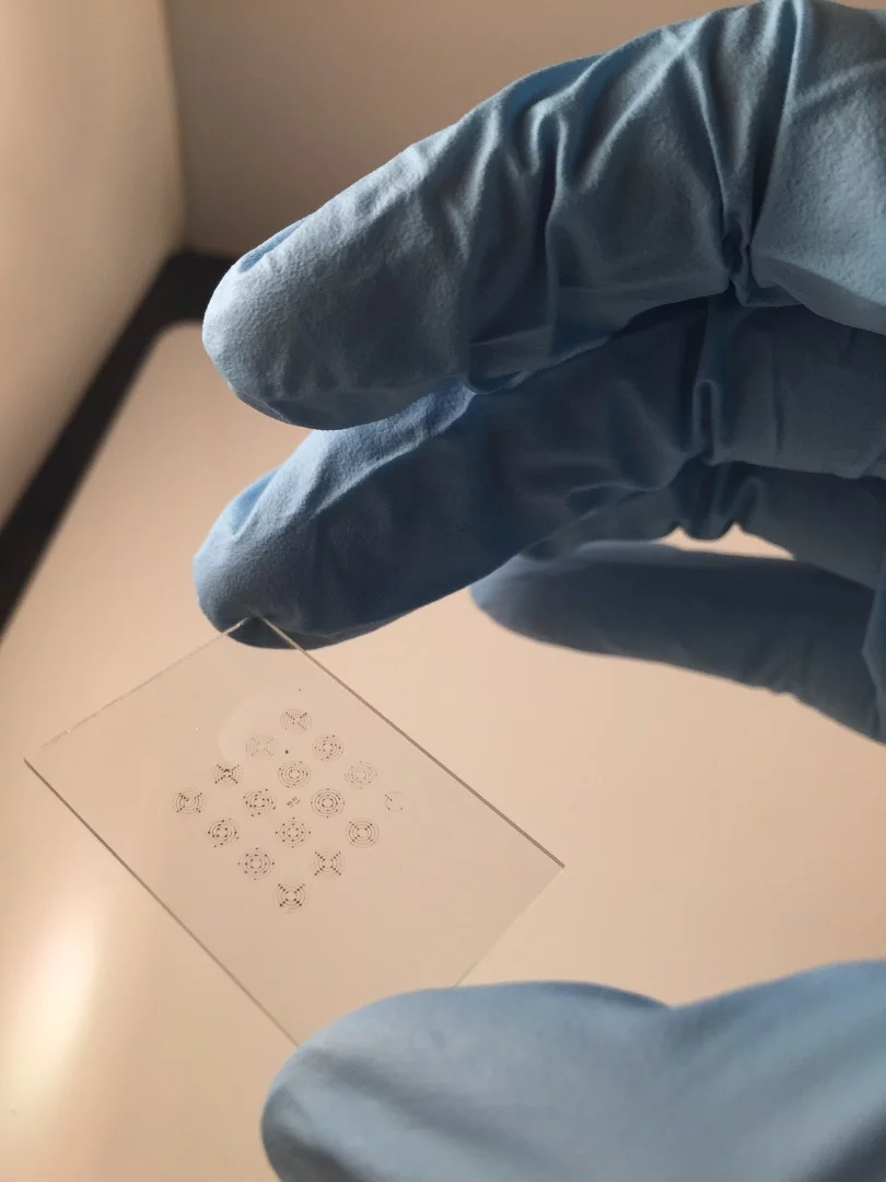 By using forests of carbon nanotubes, this stamp is able to print electronic inks onto flexible and rigid surfaces