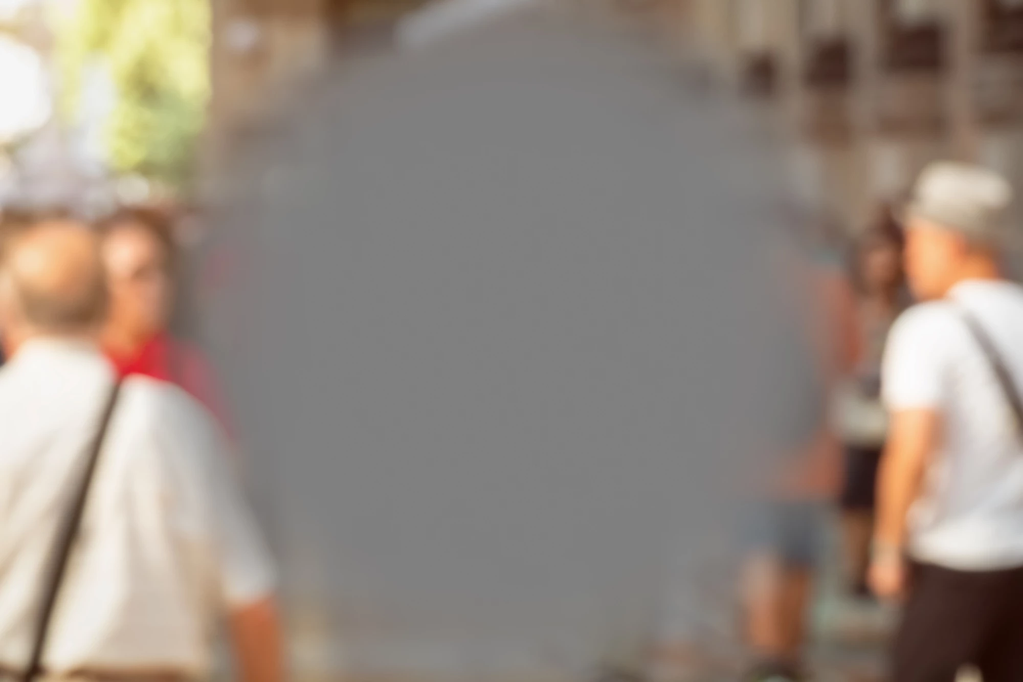 The vision of a person with macular degeneration