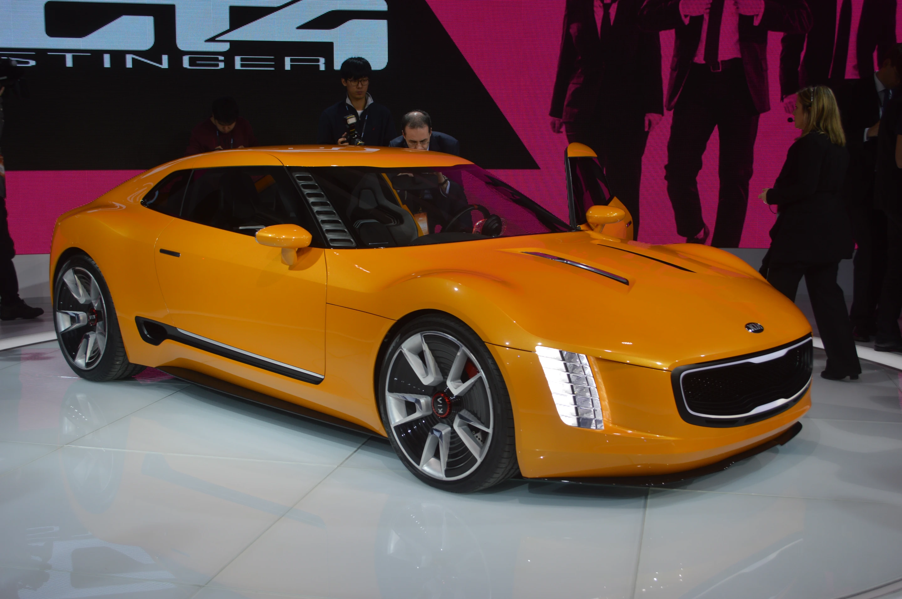 The GT4 Stinger has track wheels