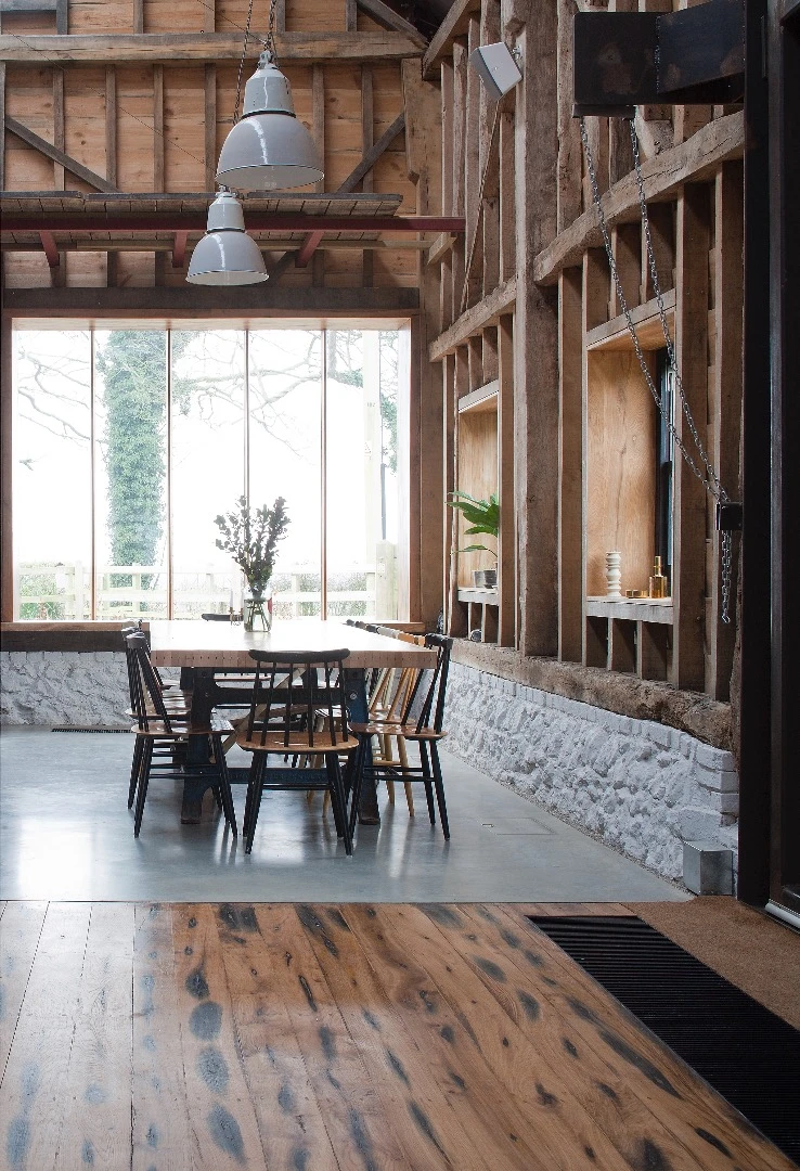 The dining area