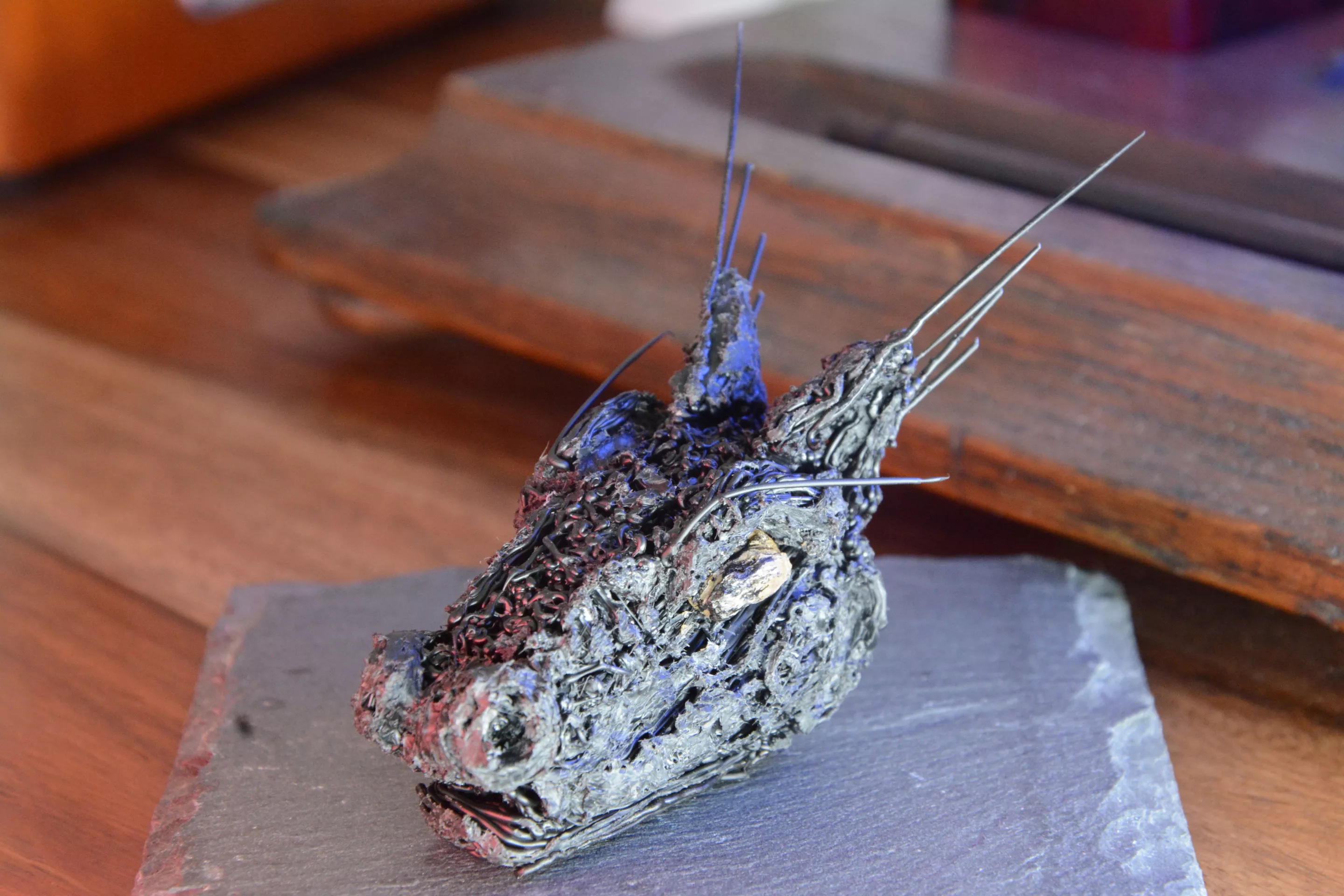 Despite being something of a rush job, "Pete" the dragon still took a number of hours to create from scratch