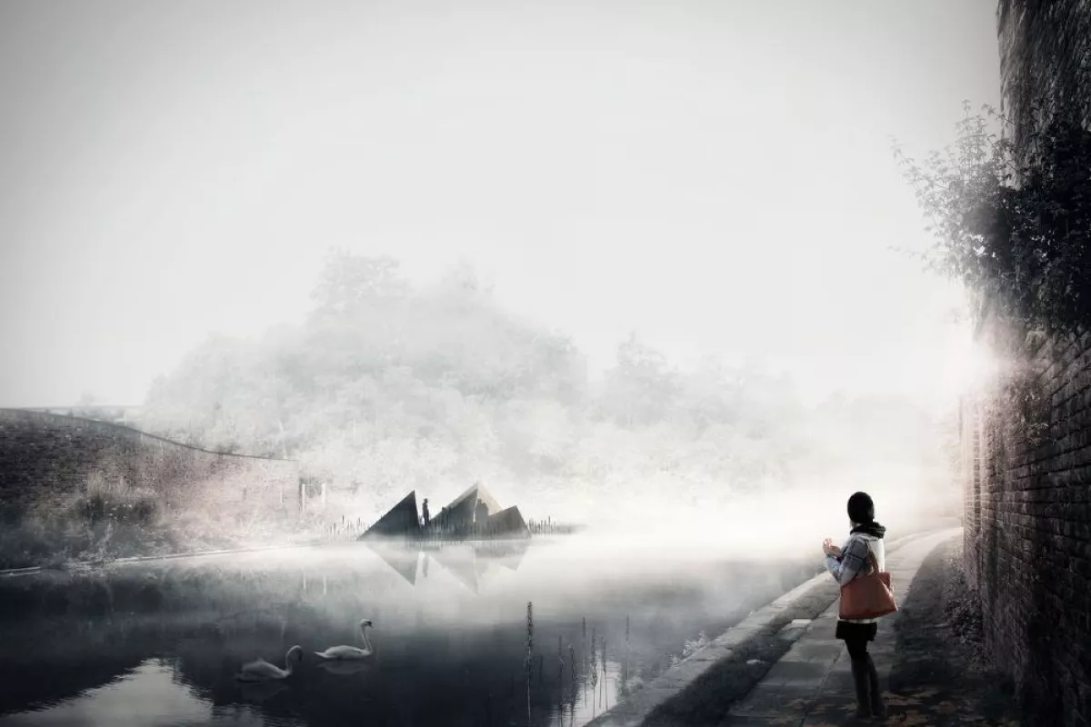 Viewpoint is a new floating platform that will be located on Regent's Canal in London