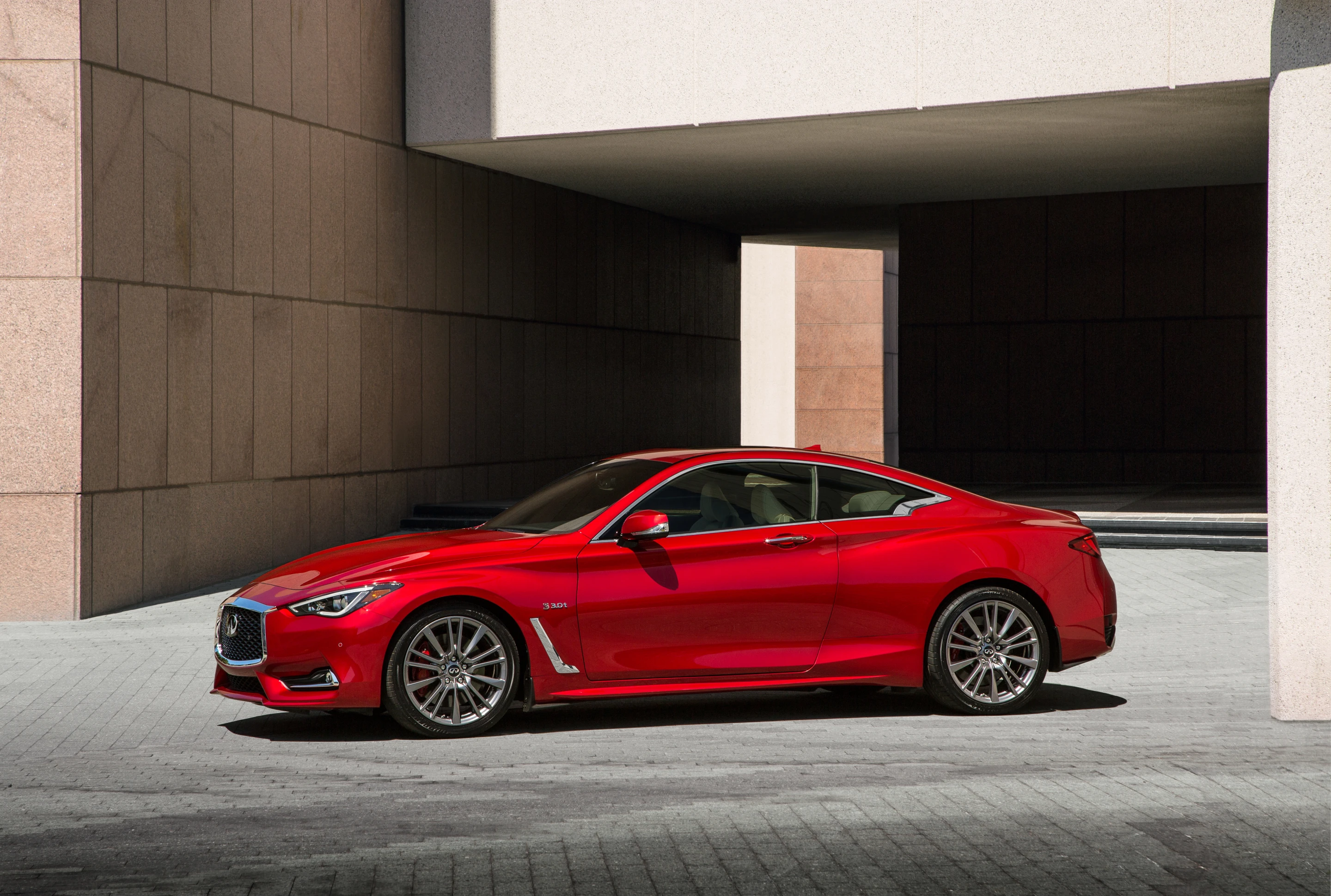 The new engine for the Q60 is the next evolution in the VQ family that powered the car before, becoming the VR30 - a 3.0-liter six