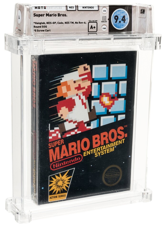 Prior to the Heritage Auction on the weekend, the world record price of $660,000 was held by the oldest factory-sealed copy of Super Mario Bros., which is one of the most recognizable and popular games of all time, with more than 50 million copies sold. Mario is among the most recognized fictional or non-fictional characters in the world, and this game launched what would become the world’s largest game franchise. Measured in dollars fetched at auction, Mario might eventually be recognized for his immense contribution to modern culture.