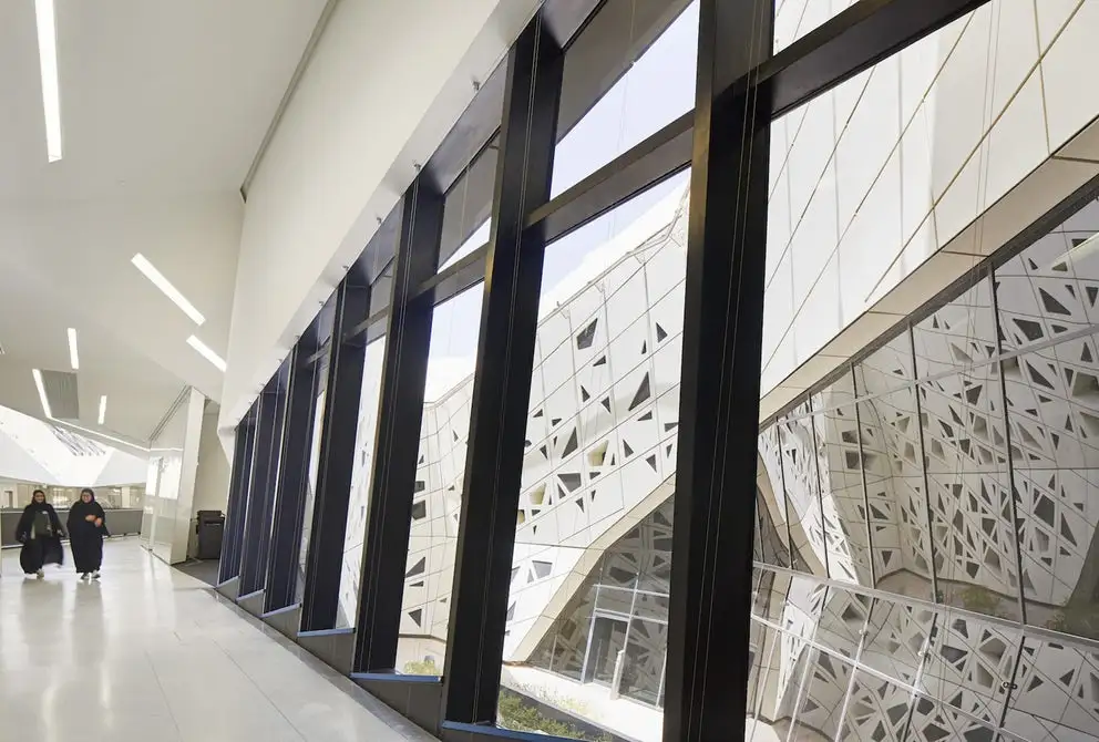 KAPSARC is Zaha Hadid Architects' first project to be awarded LEED Platinum (a green building standard)