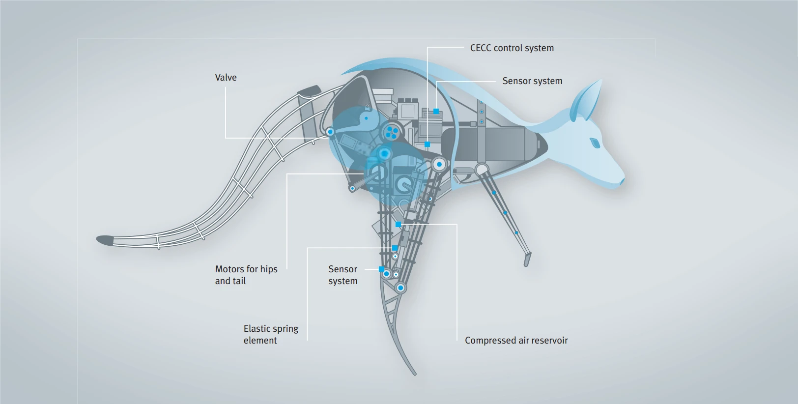 BionicKangaroo by Festo – main components (Image: Festo)