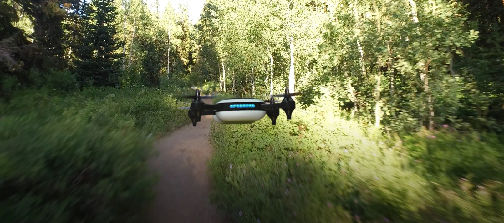 Teal drone: streams vision back to a phone, tablet or VR headset in 720p