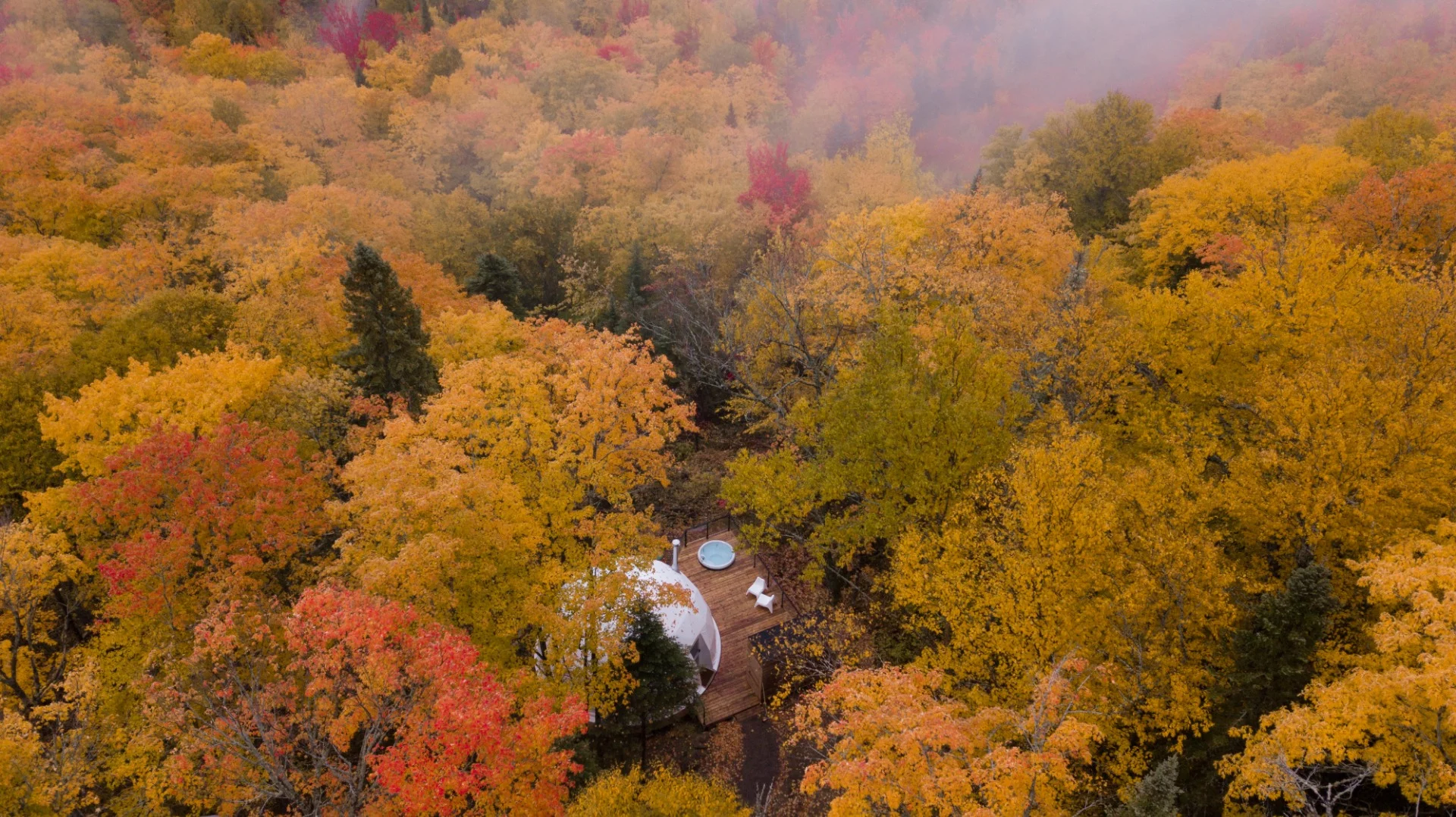 The luxury dome accommodation promises a one-of-a-kind glamping experience all year round
