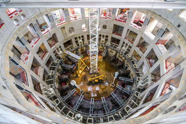 Inside the building that will house the world's largest tokamak reactor
