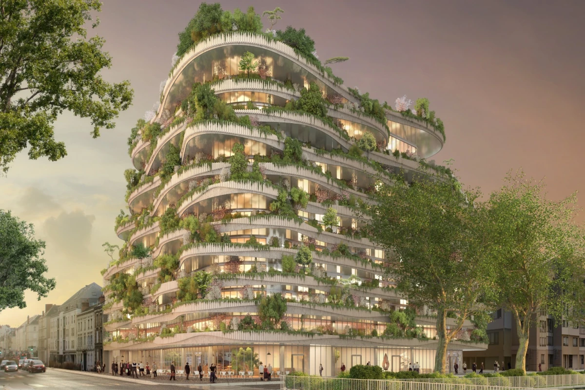 Arboricole was designed for an architectural competition and is envisioned for Angers, France