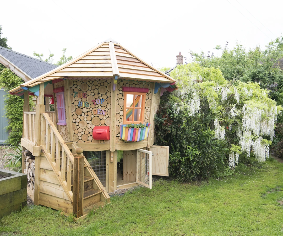 The Big Top Den is a finalist in the Cabin and Summerhouses category