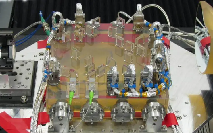 LPF Flight Optical bench (Image: Astrium)