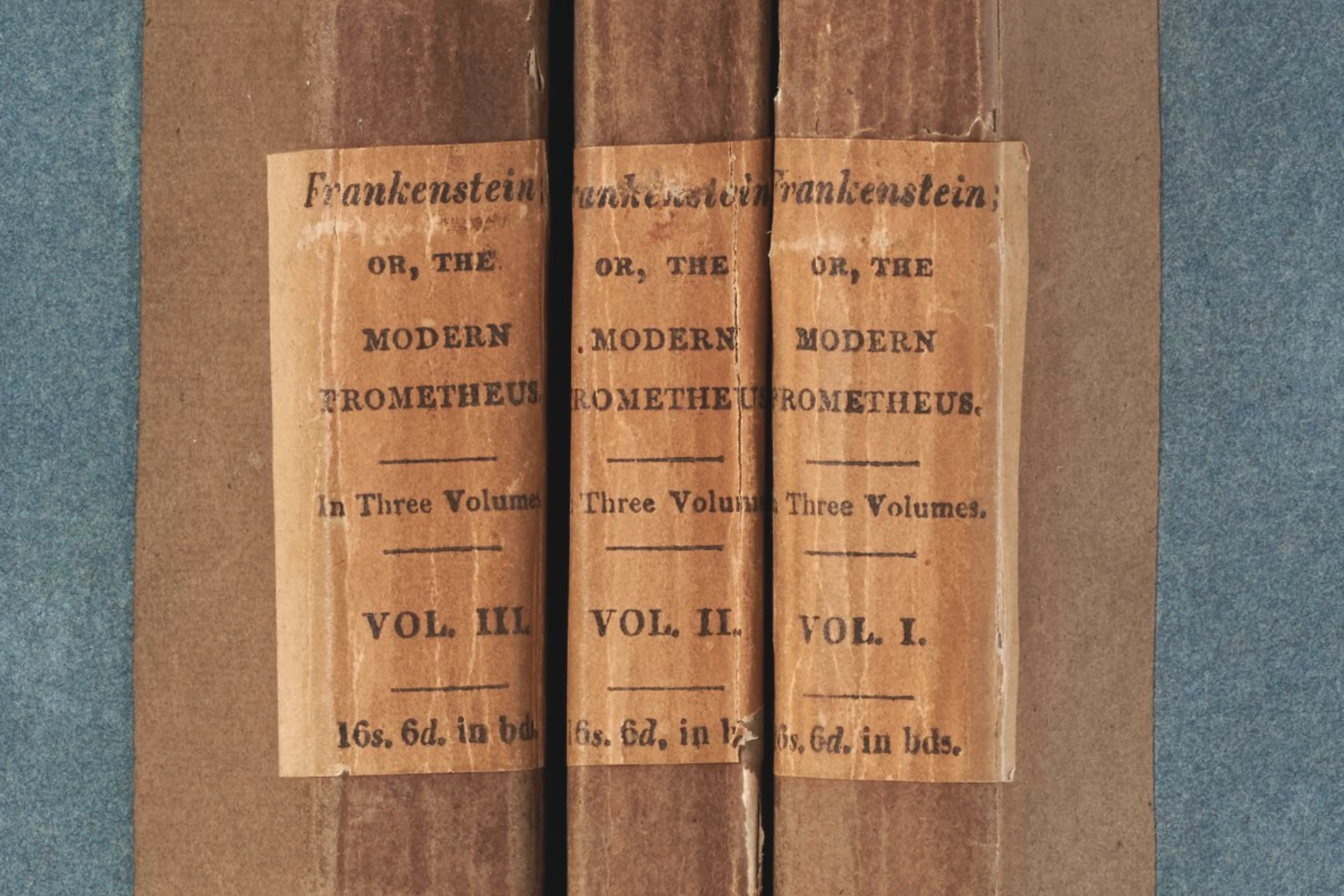 This first edition of Mary Shelley's "Frankenstein" sold for $1,170,000 at Christie's on 14 September 2021, breaking the auction record for a printed work by a woman that had been set by Bonhams in 2008, when a first edition of Jane Austen’s 1816 novel “Emma" sold for £180,000.