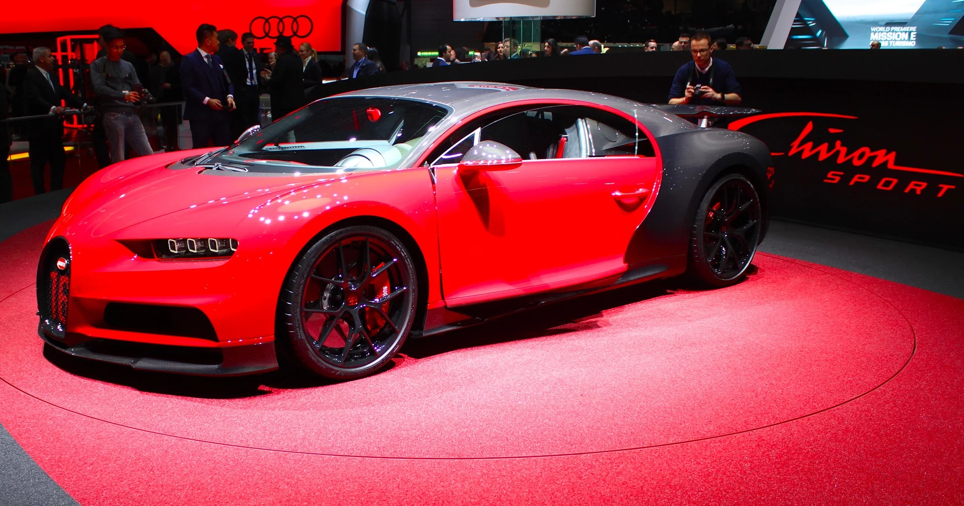 The new Bugatti Chiron Sport at the Geneva Motor Show