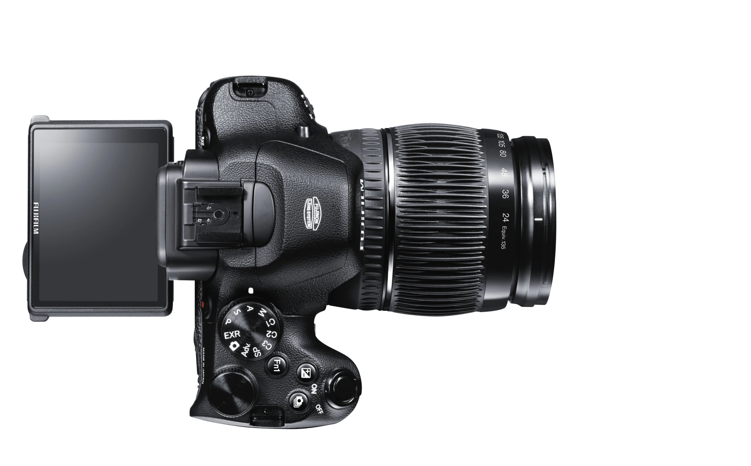 A tilting LCD display helps to capture those over-the-heads-of-the-crowd shots with relative ease