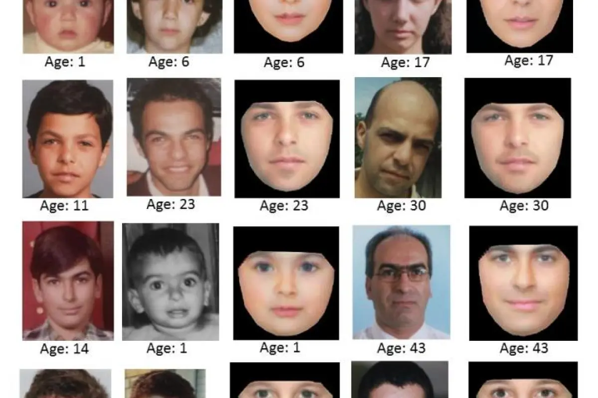 A series of test images reversing the algorithm to examine how accurate its estimates are when placed next to real photographs