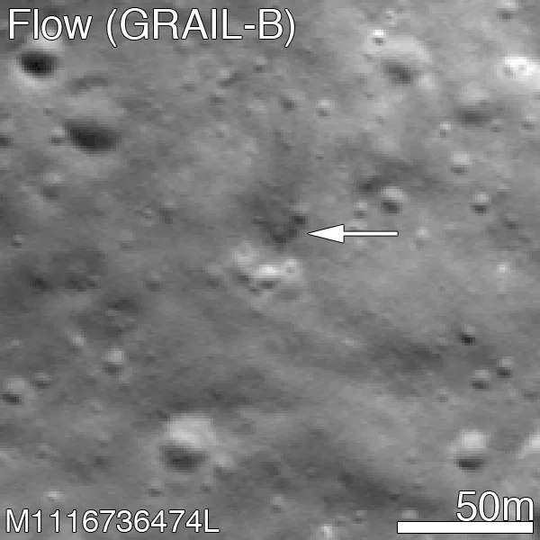 GRAIL B after impact (Image: NASA)