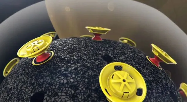 The ATR-1's damper can compress or stretch in any direction