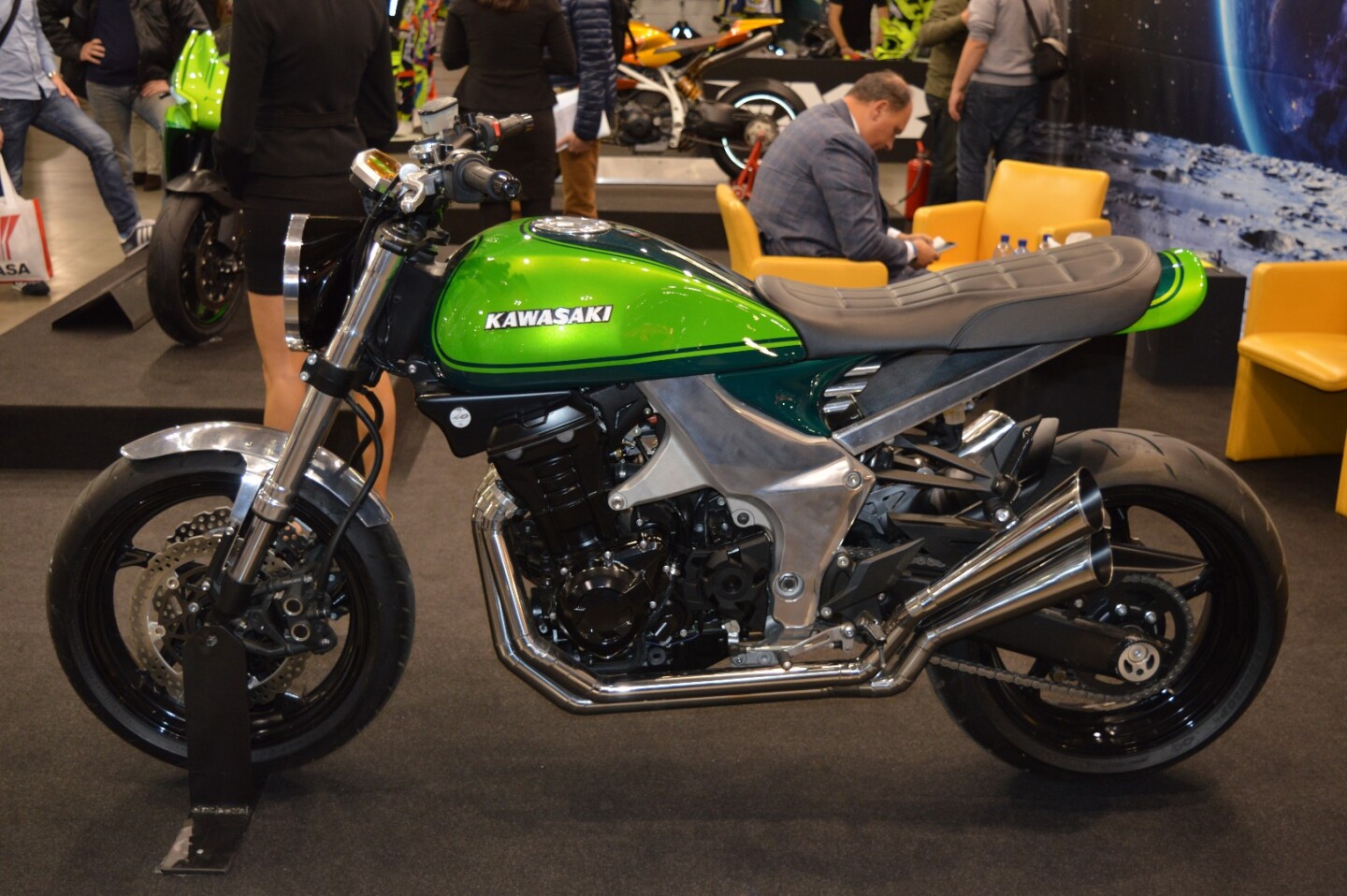This custom was commissioned by Kawasaki for the 40th anniversary of the legendary Z1 – the 2018 Z900RS will be the production replica of the Z1