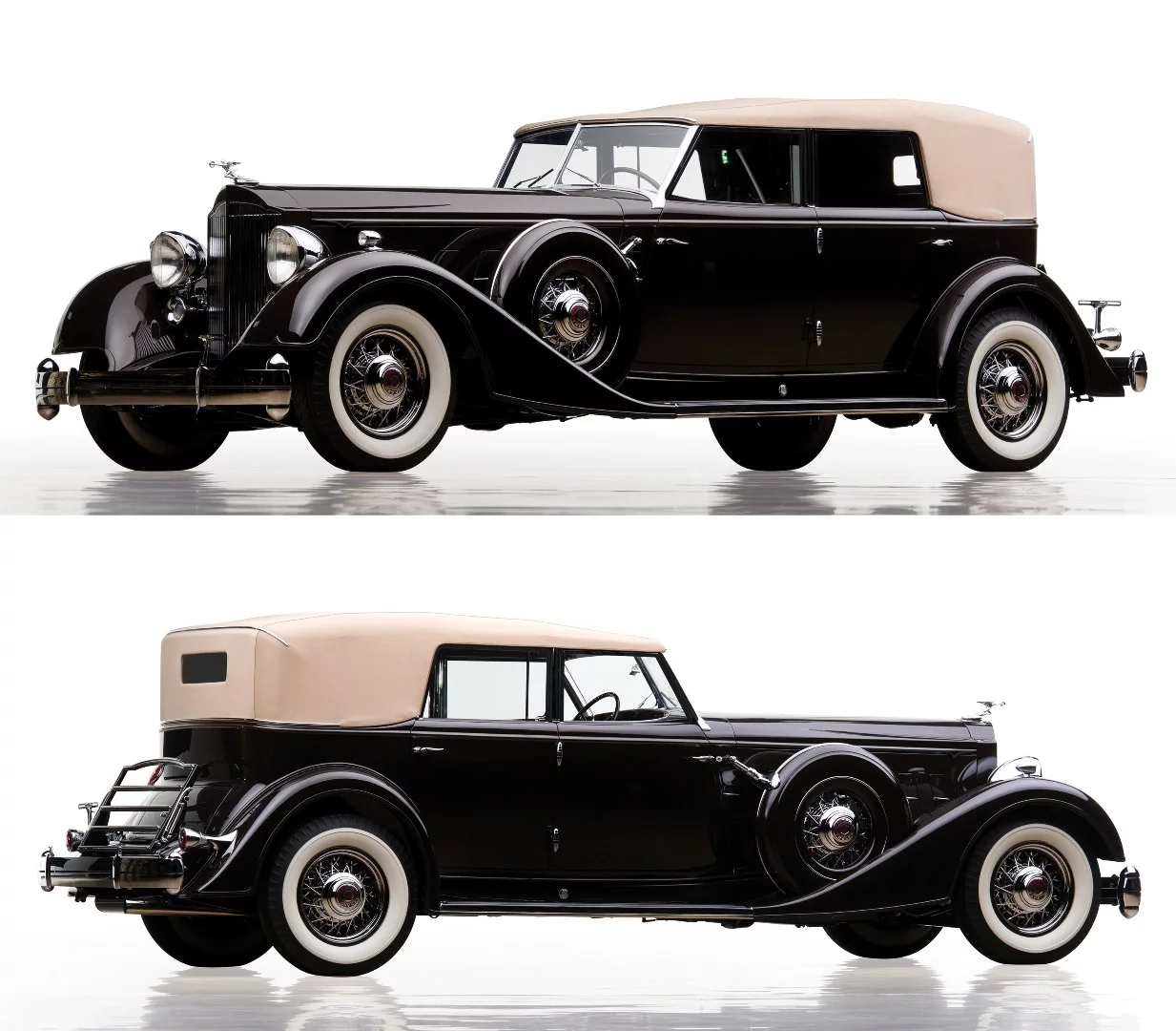 As this 1934 Packard Twelve Individual Custom Convertible Sedan by Dietrich has been exhaustively restored and is thoroughly accurate in all of its details, with nearly perfect panel gaps, it presented at auction as a concours-finished automobile in all regards. It's worth reading the full story.