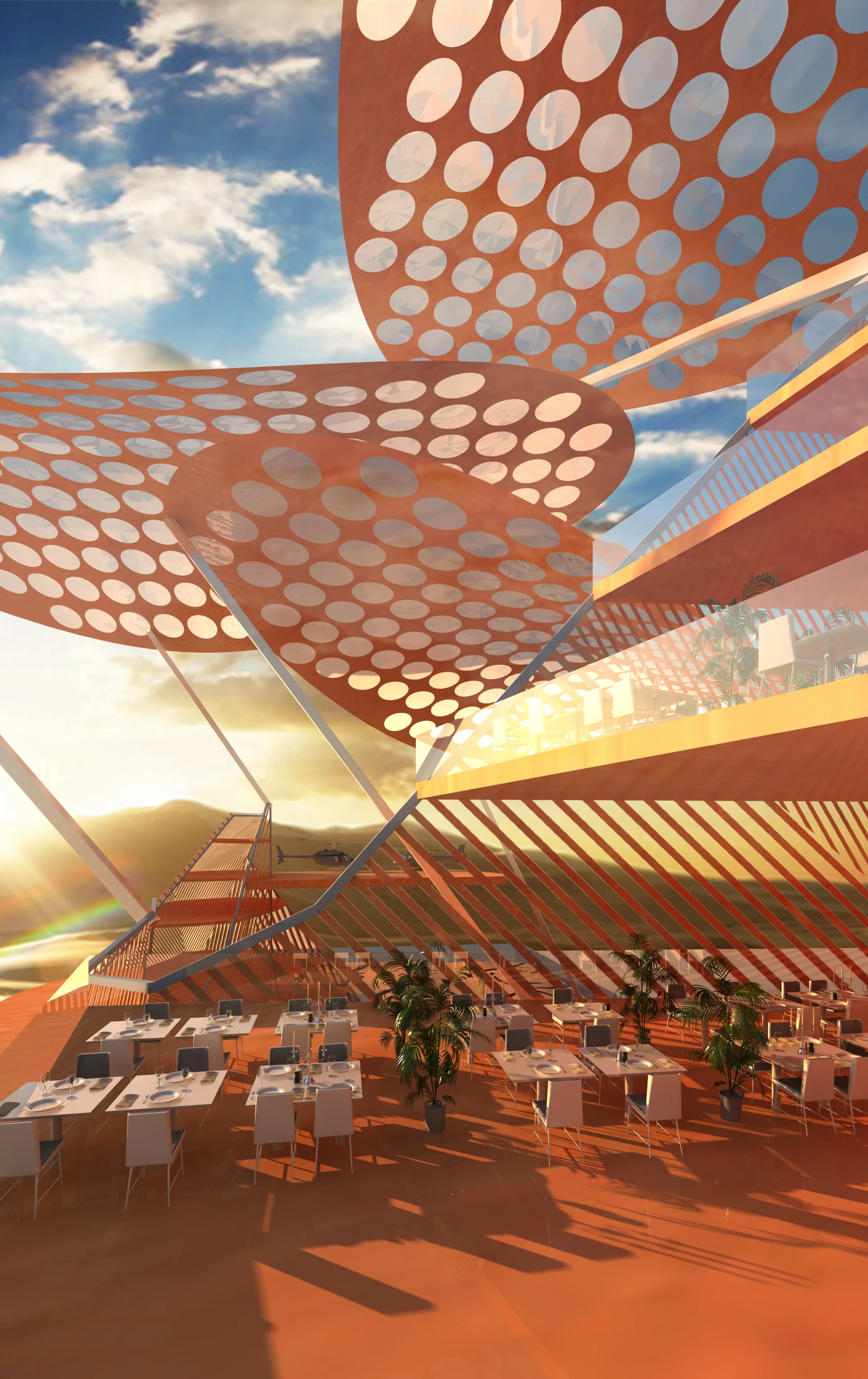 The sustainable technology slated for the build is extensive, and rather ambitious (Image: Manal Rachidi Oxo Architects and Nicolas Laisné Associes)